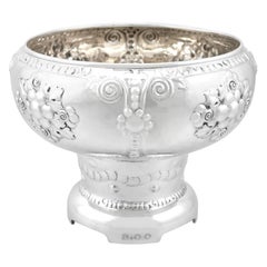 Magnus Aase Antique Norwegian Silver Presentation Bowl