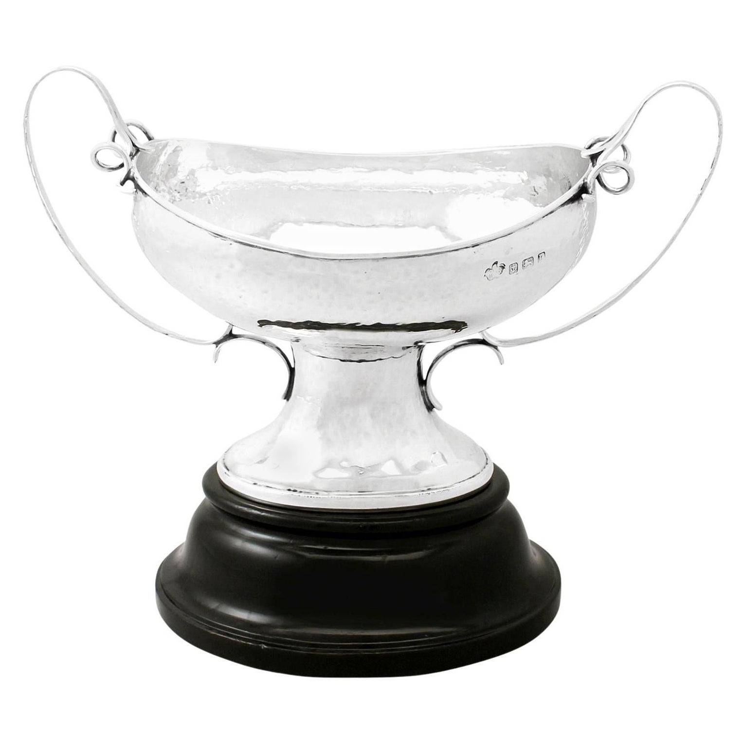 Edwardian Arts & Crafts Style Sterling Silver Presentation Bowl