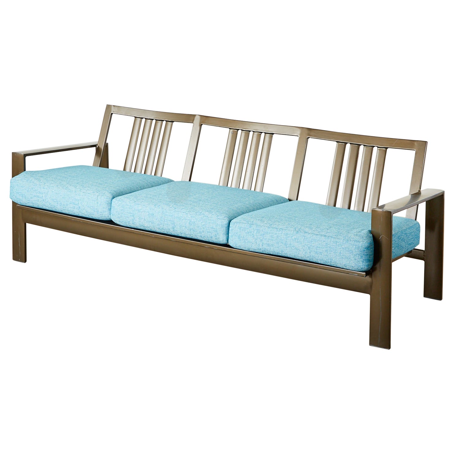 Vintage Wrought Iron Meadowcraft Iron Outdoor Patio Sofa Frame at 1stDibs