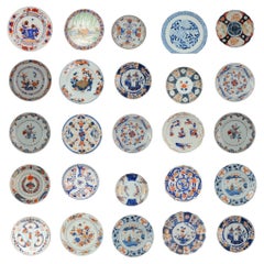 Antique Set of Japanese and Chinese Imari Plates Wall Decoration Porcelain, China