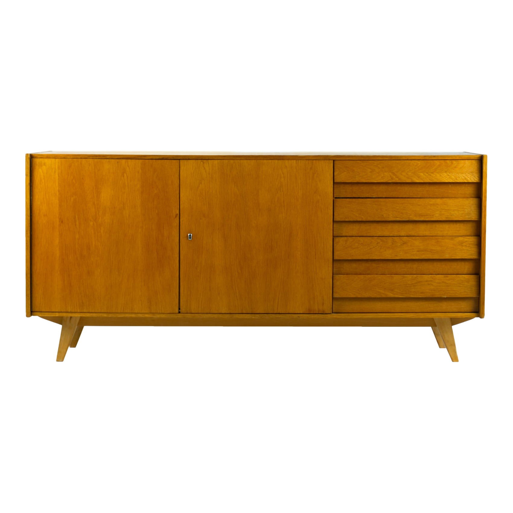 Mid-Century Modern Hollywood Regency Rattan and Bamboo Sideboard ...