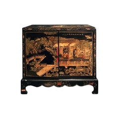 Midcentury Carved Chinoiserie Cabinet
