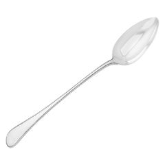 Victorian English Sterling Silver Gravy Spoon by Martin Hall & Co