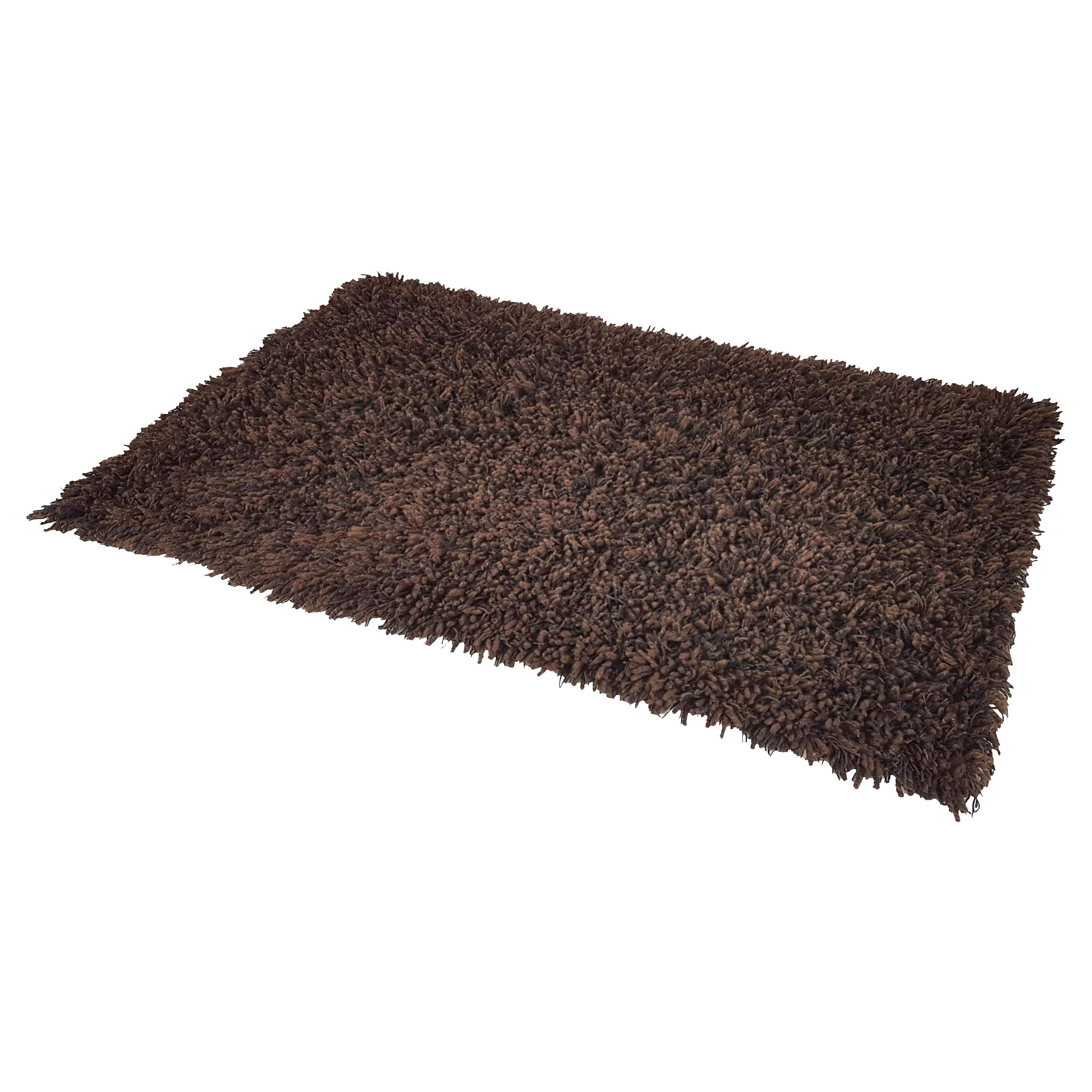 Brauner Teppich aus 100% Wolle aus den 1970er Jahren von Desso im Angebot
