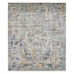 Tapis en soie noué à la main, Lully Cytisus, Édition Bougainville