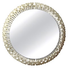 Austrian Mirror with Glass Blossoms by Emil Stejnar for Rupert Nikoll
