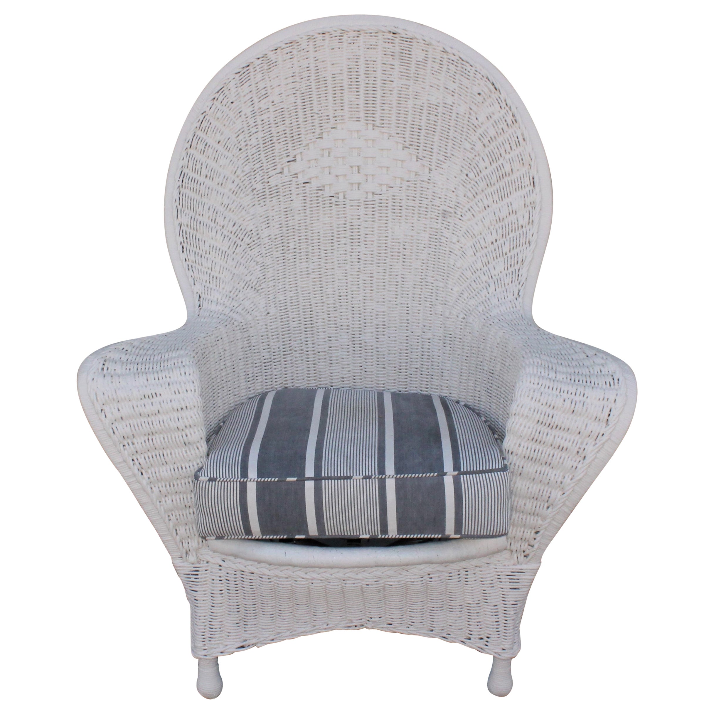 Antique Willow Wicker Sofa and Chair For Sale at 1stDibs