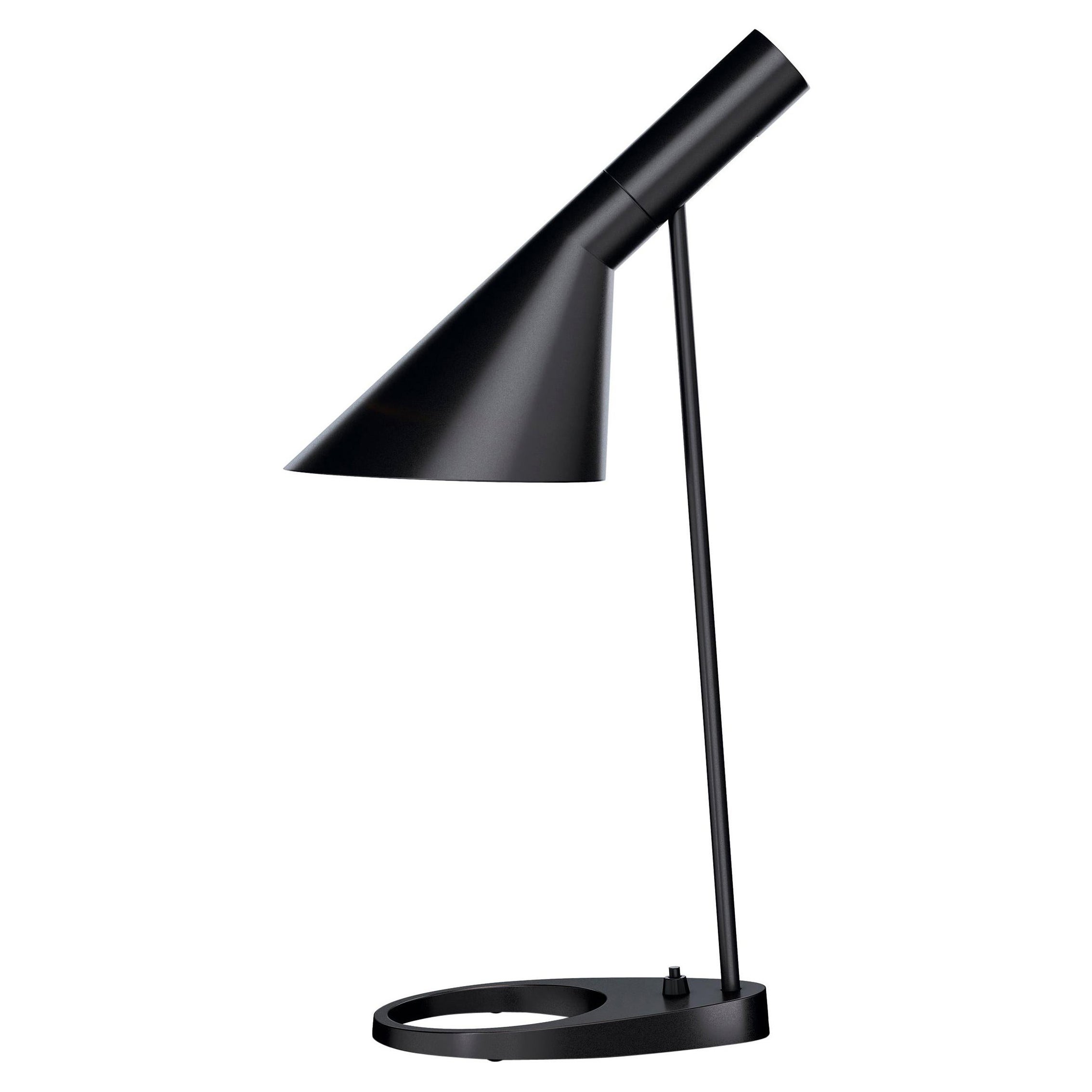Lámpara de mesa 'AJ Mini' de Arne Jacobsen en negro para Louis Poulsen