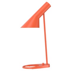 Arne Jacobsen 'Aj Mini' Table Lamp in Electric Orange for Louis Poulsen