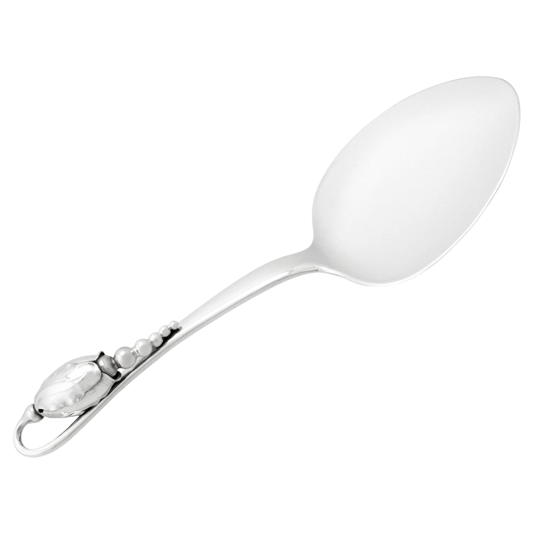 Georg Jensen Vintage 1970s Danish Sterling Silver Server