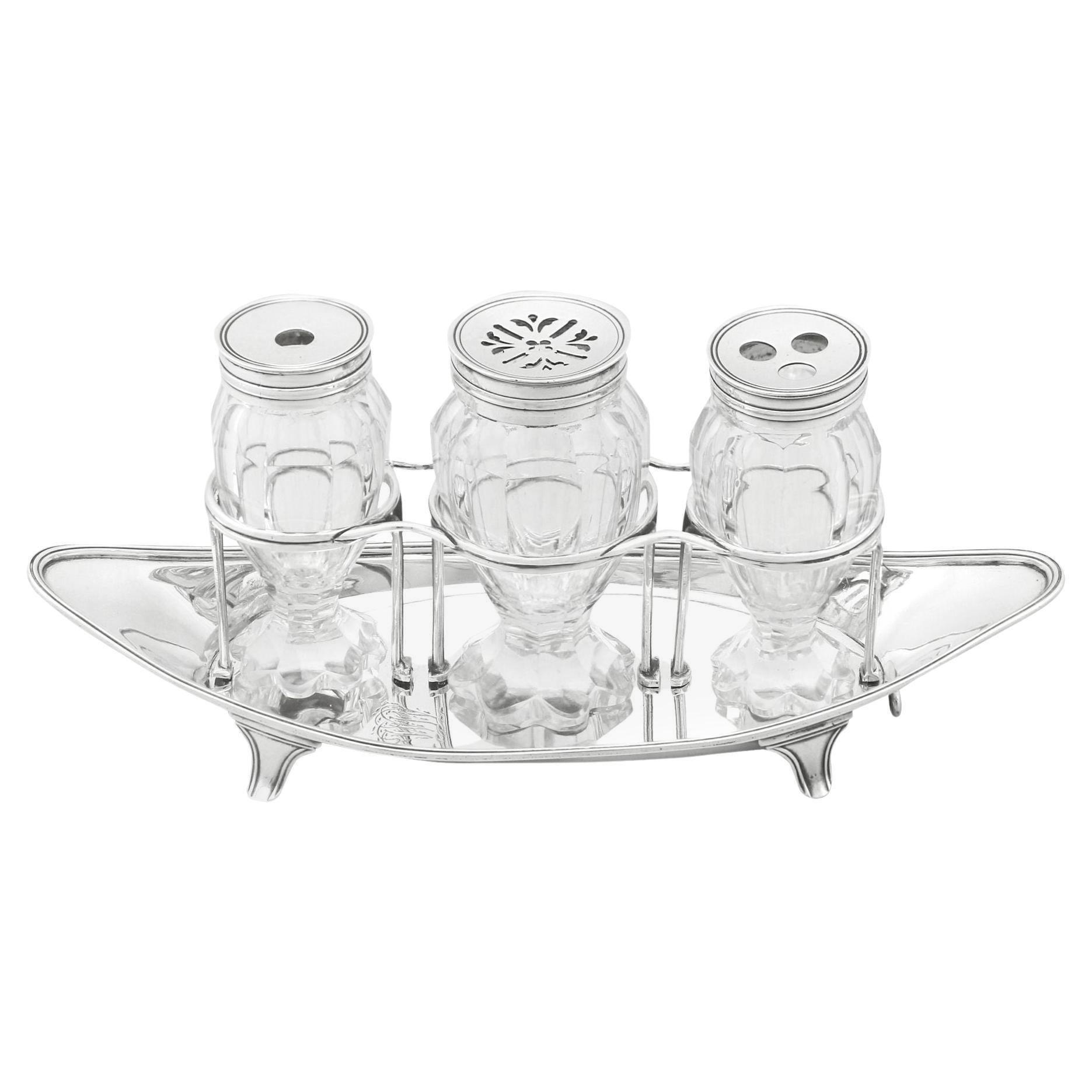Henry Chawner Georgian Sterling Silver Ladies Inkstand For Sale