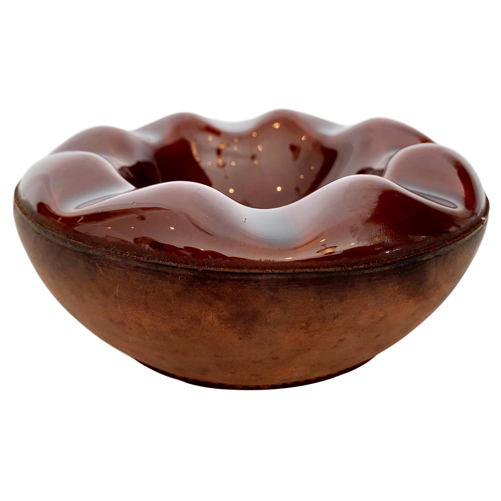 California Studio Pottery Ashtray by Robert Maxwell at 1stDibs
