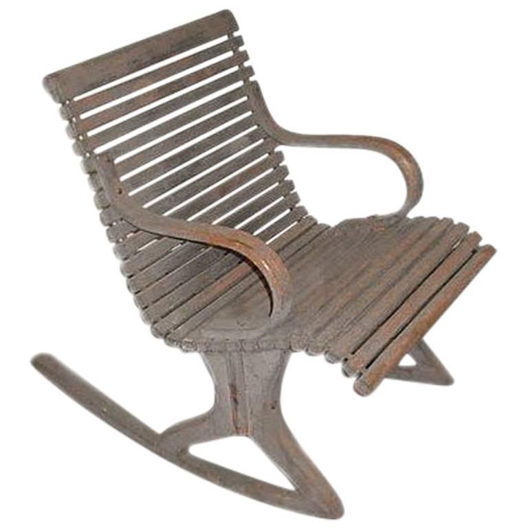 19th Century Bentwood Rocker For Sale