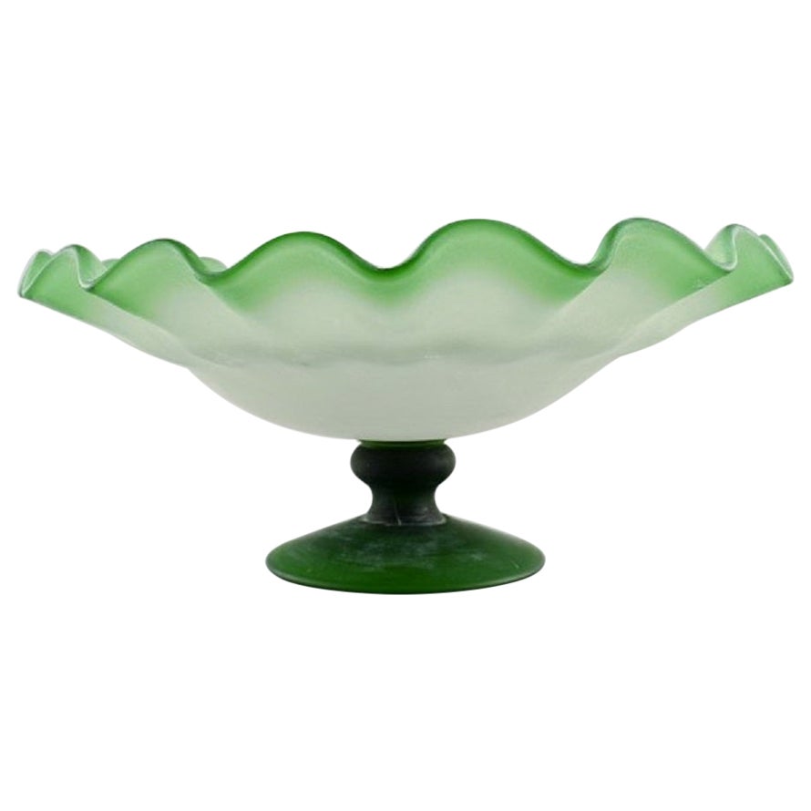 Monumental Clear CutGlass Covered Compote For Sale at 1stDibs