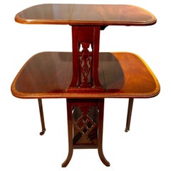Antique English Mahogany Double Sutherland Table