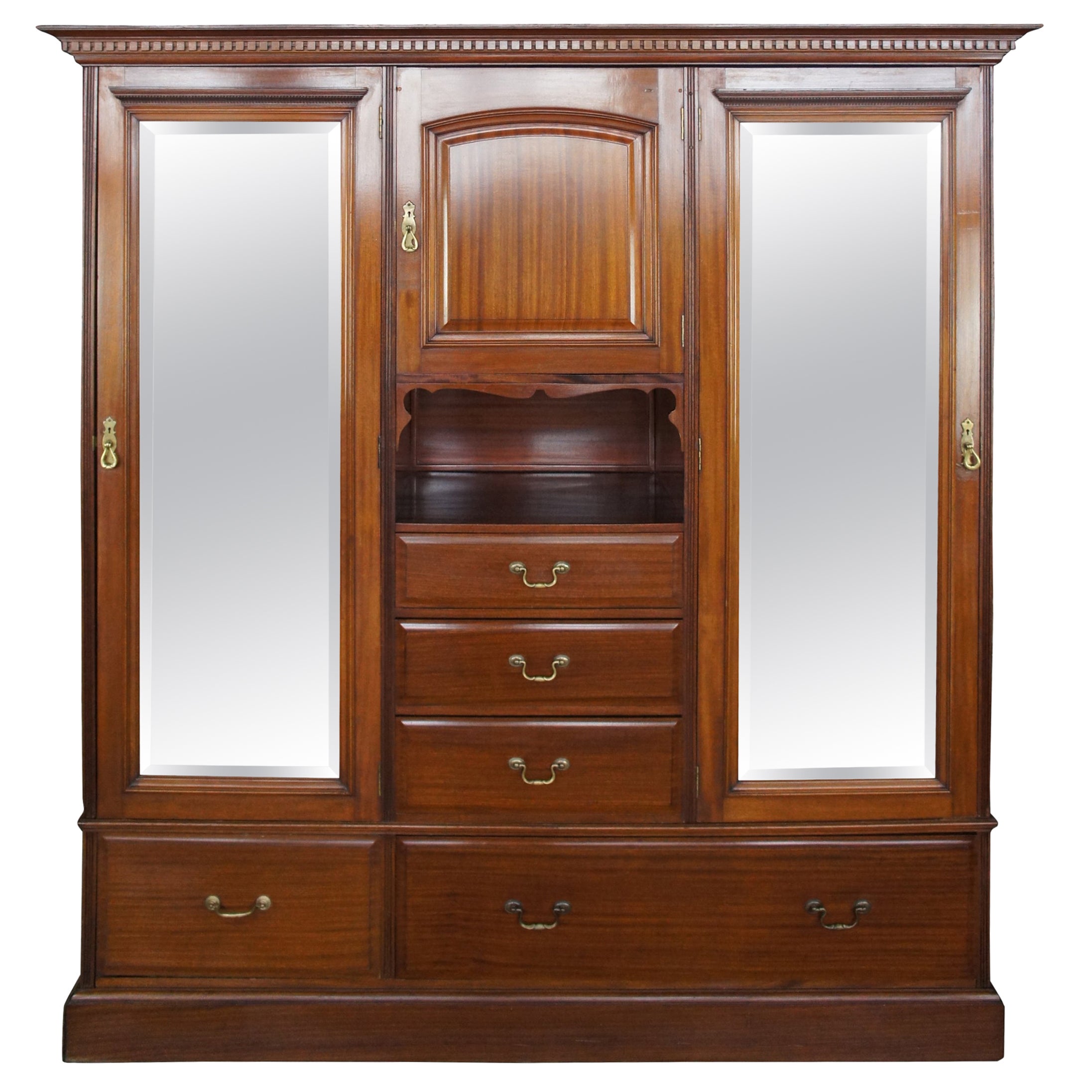 Antique Custom Cedar Lined Freestanding Armoire Closet at 1stDibs