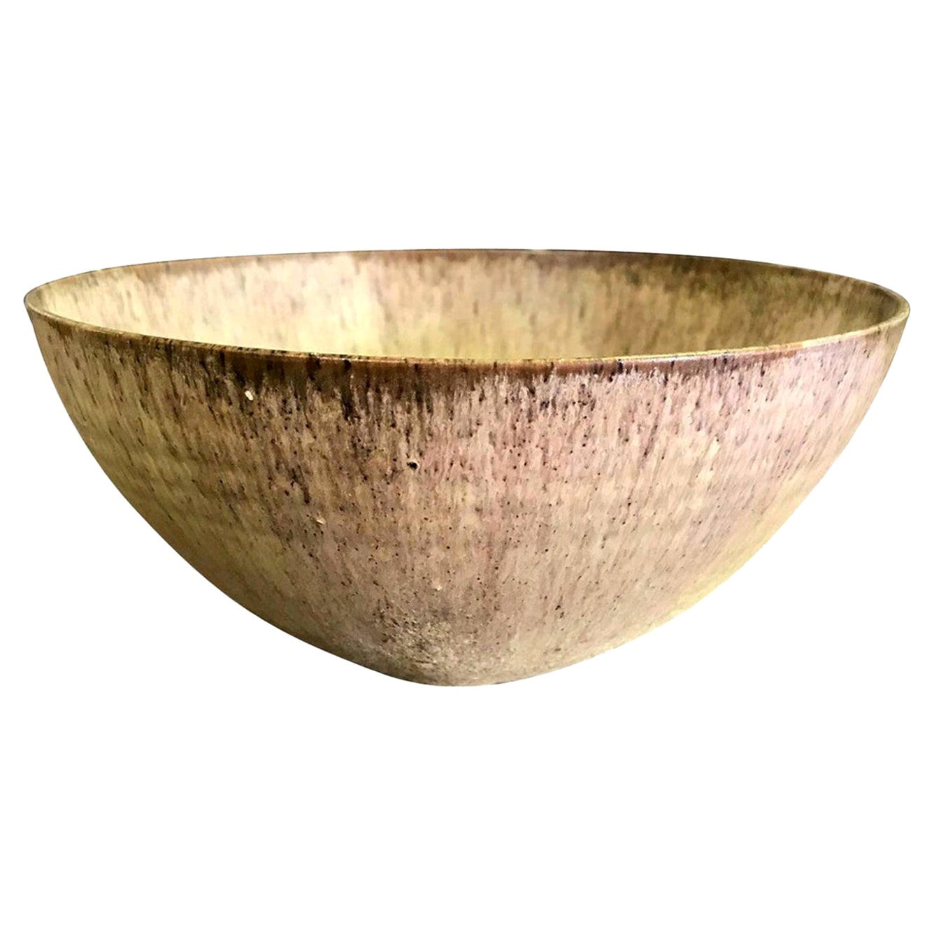 Otto & Gertrud Natzler Signed Volcanic Glazed Mid-Century Modern Large Bowl 1936 For Sale