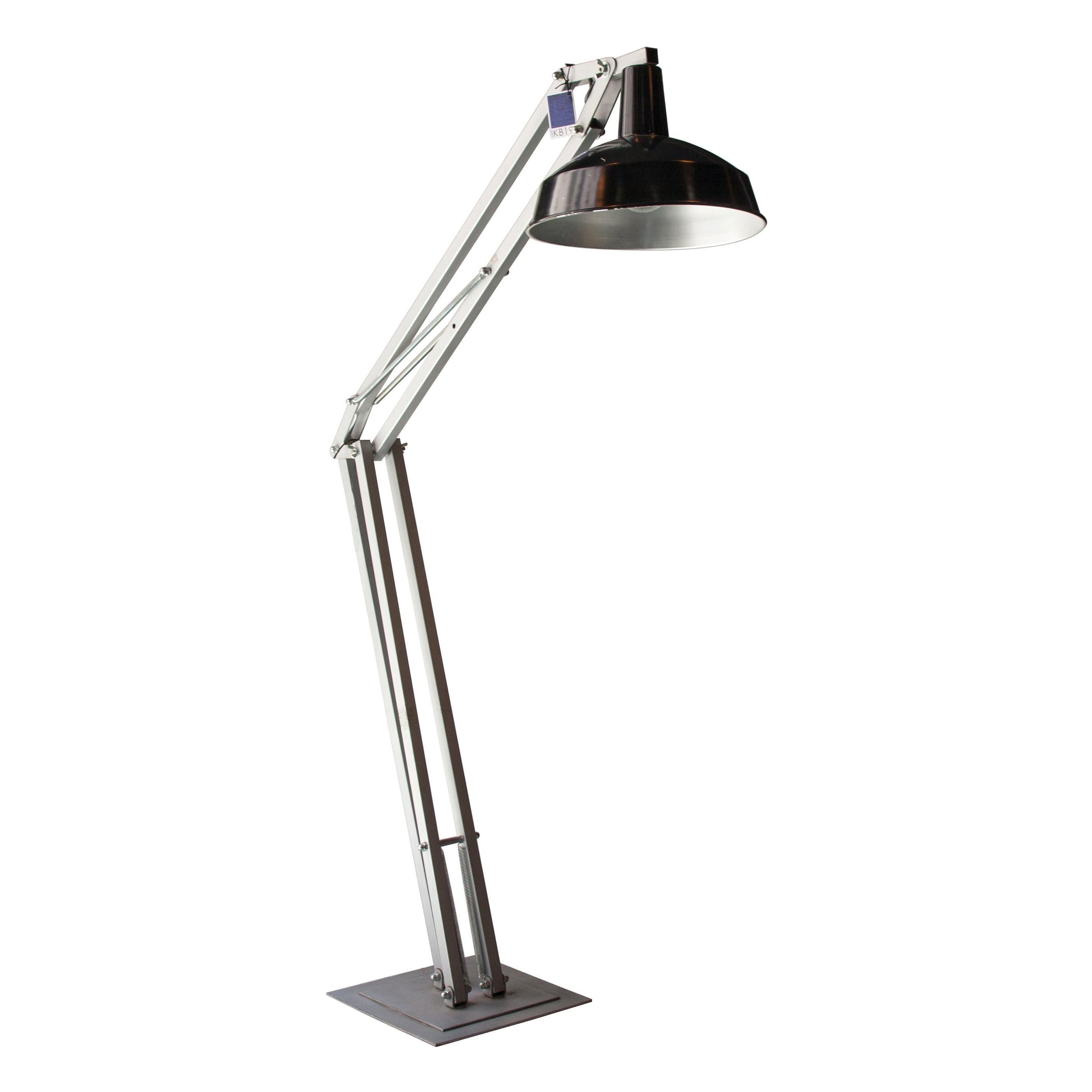 IKB 191 Metal Black Regulable XXL Floor Lamp, Spain, 2018