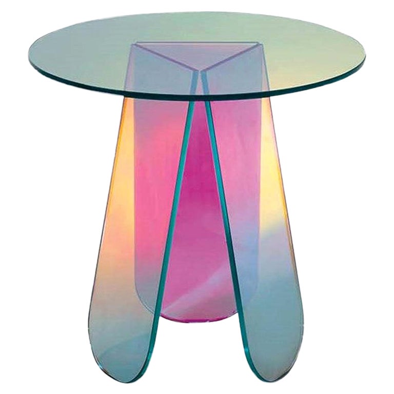 SHIMMER Circular Large Low Table, by Patricia Urquiola for Glas Italia IN STOCK