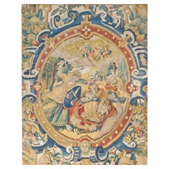 Tapisserie Flemish du milieu du 17ème siècle ( 2'3" x 2'6" - 69 x 76 )