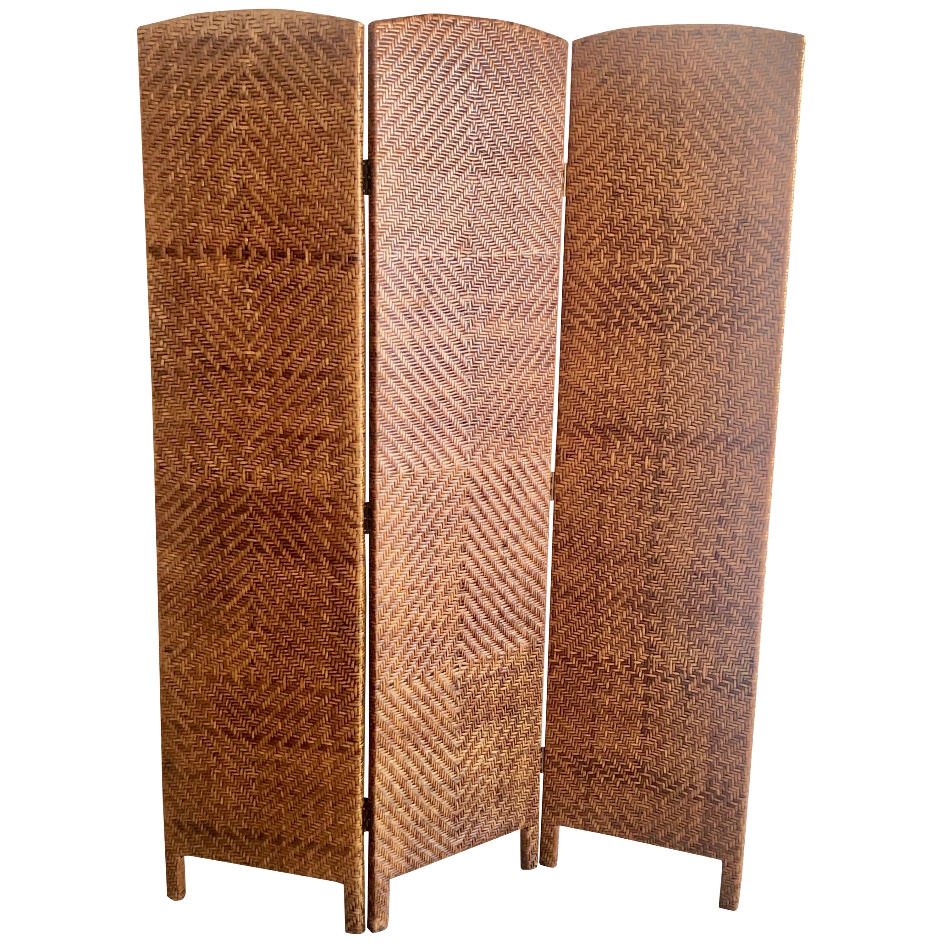 Vintage Room Divider with Equestrian Scene For Sale at 1stDibs