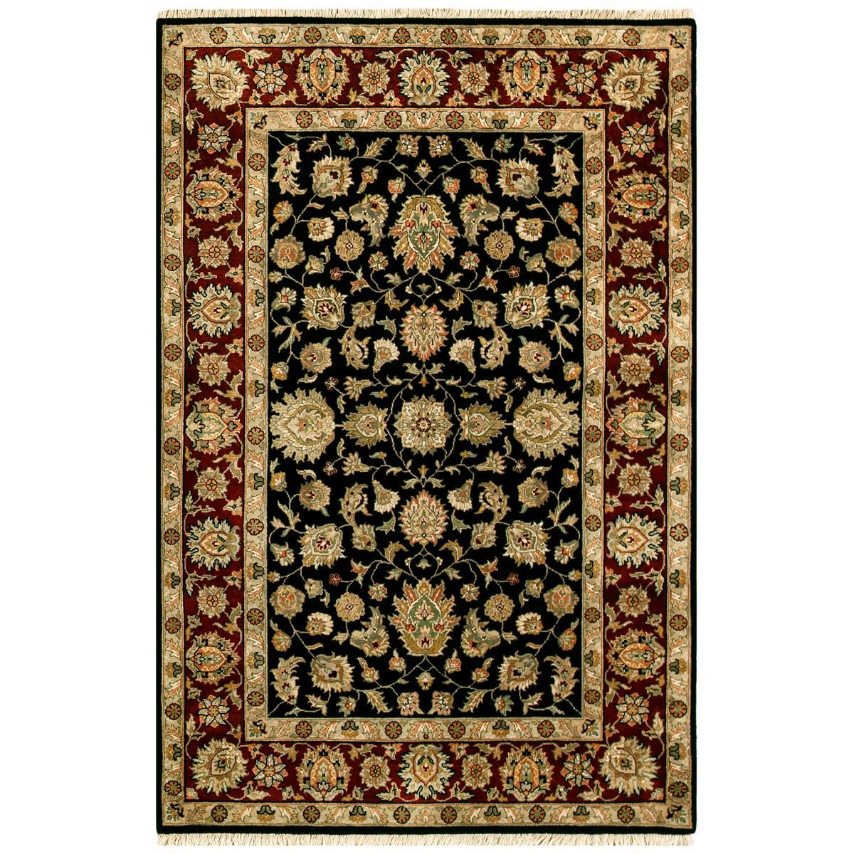 Tapis traditionnel en laine de luxe Kashan tissé à la main