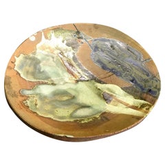 Peter Voulkos Signé Mid-Century Modern California Studio Pottery Assiette Charger