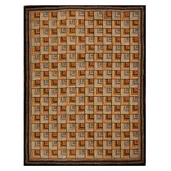 Early 20th Century American Hooked Rug ( 6'3" x 7'8" - 190 x 262 )