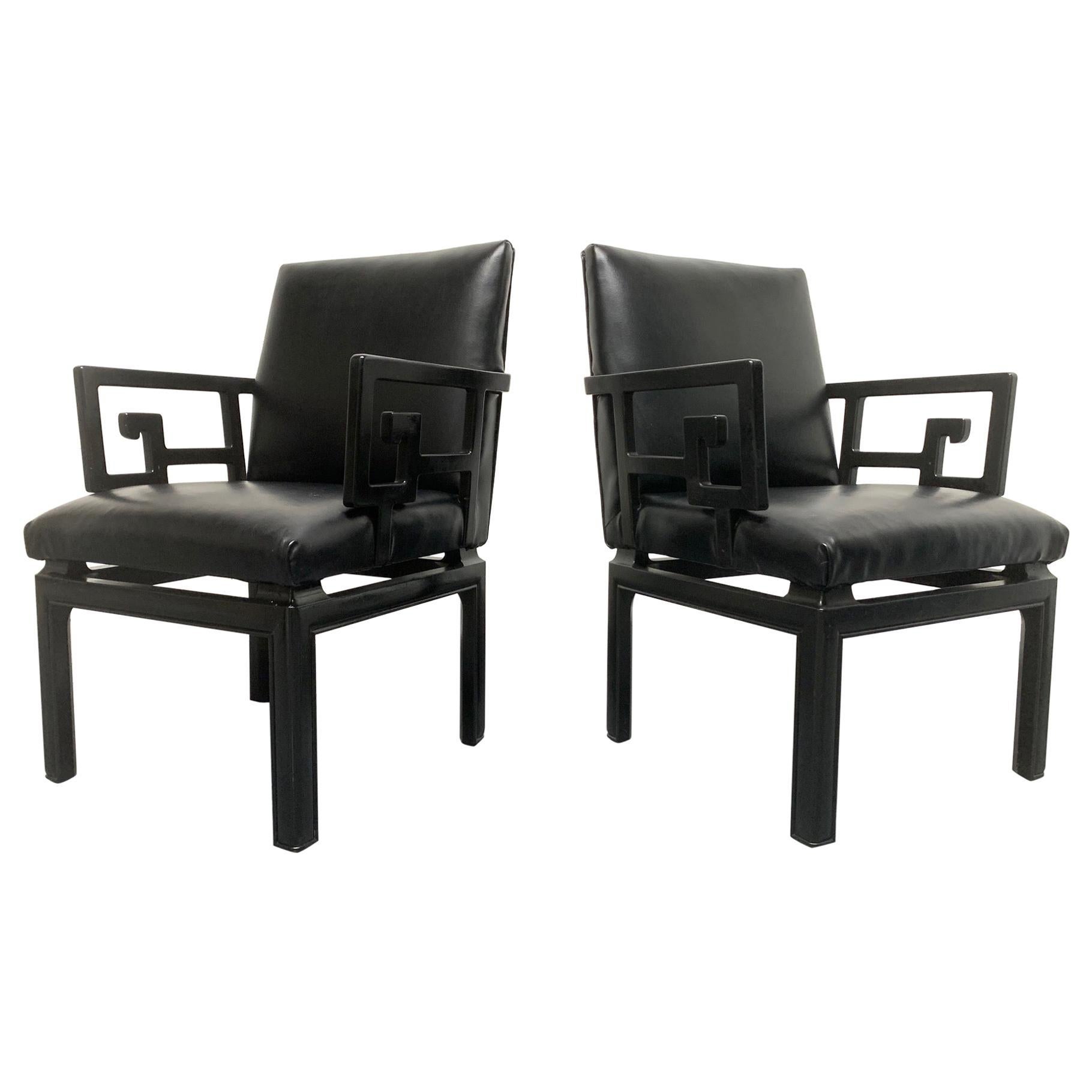 Pair of Michael Taylor for Baker Armchairs For Sale