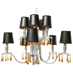 Elegant Modern Feldman Chandelier with Murano Crystals 6