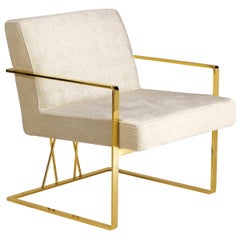 Orione White Armchair