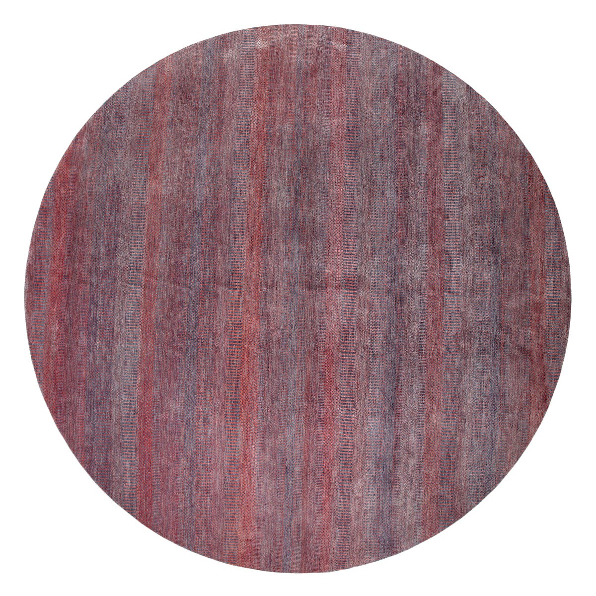 OneofaKind Modern Viscose Wool Blend Hand Loomed Area Rug, Royal at