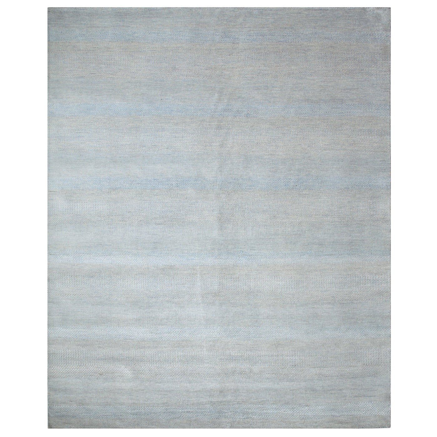 OneofaKind Modern Viscose Wool Blend Hand Loomed Area Rug, Royal at