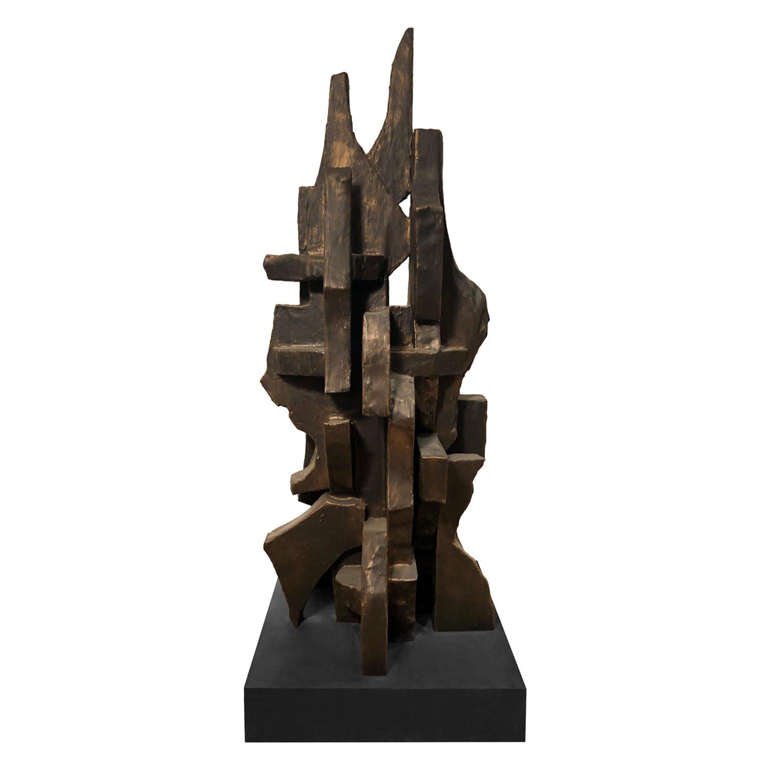 "Cities in Dust I" TOTEM Sculpture by Dan Schneiger For Sale