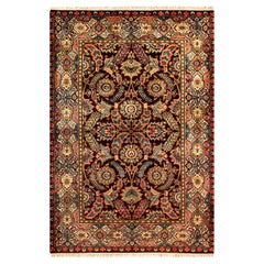 Traditional Handwoven Luxury Wool Red / Ivory Area Rug