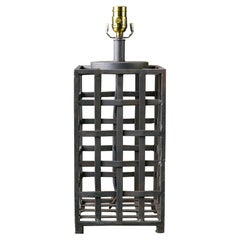 Hand Forged Woven Iron Table Lamp