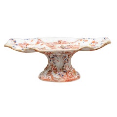 19th Century Ironstone Compote in Imari Colors with Birds, England