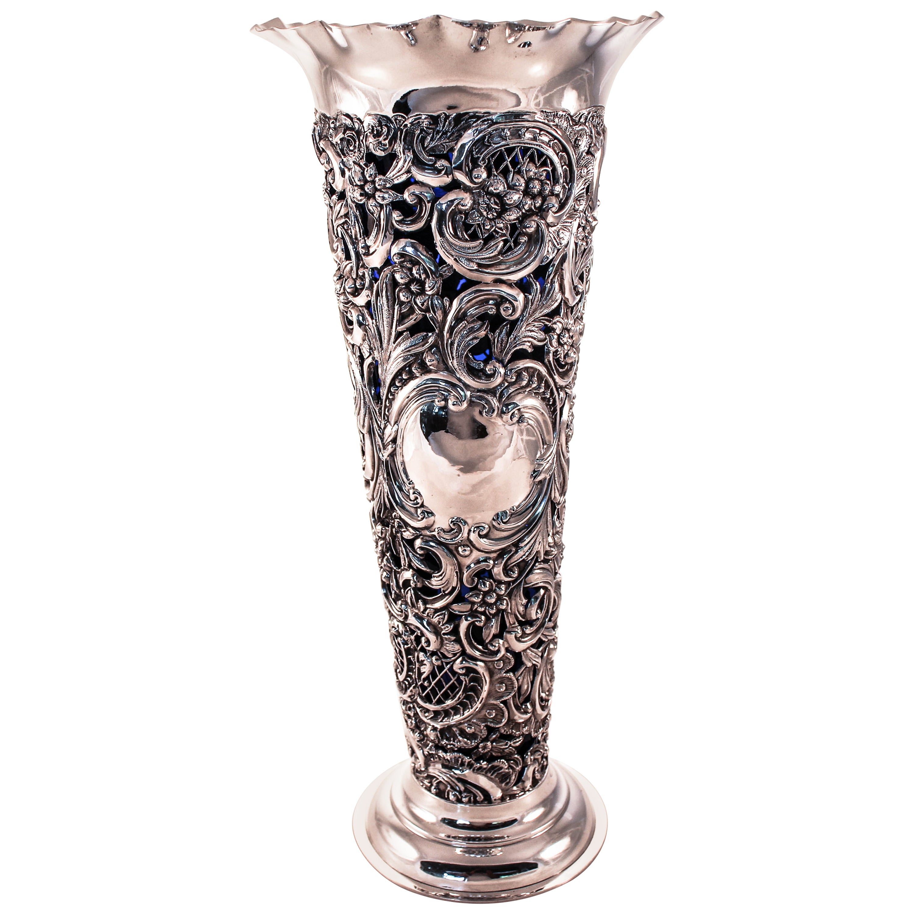 Sterling Vase For Sale at 1stDibs
