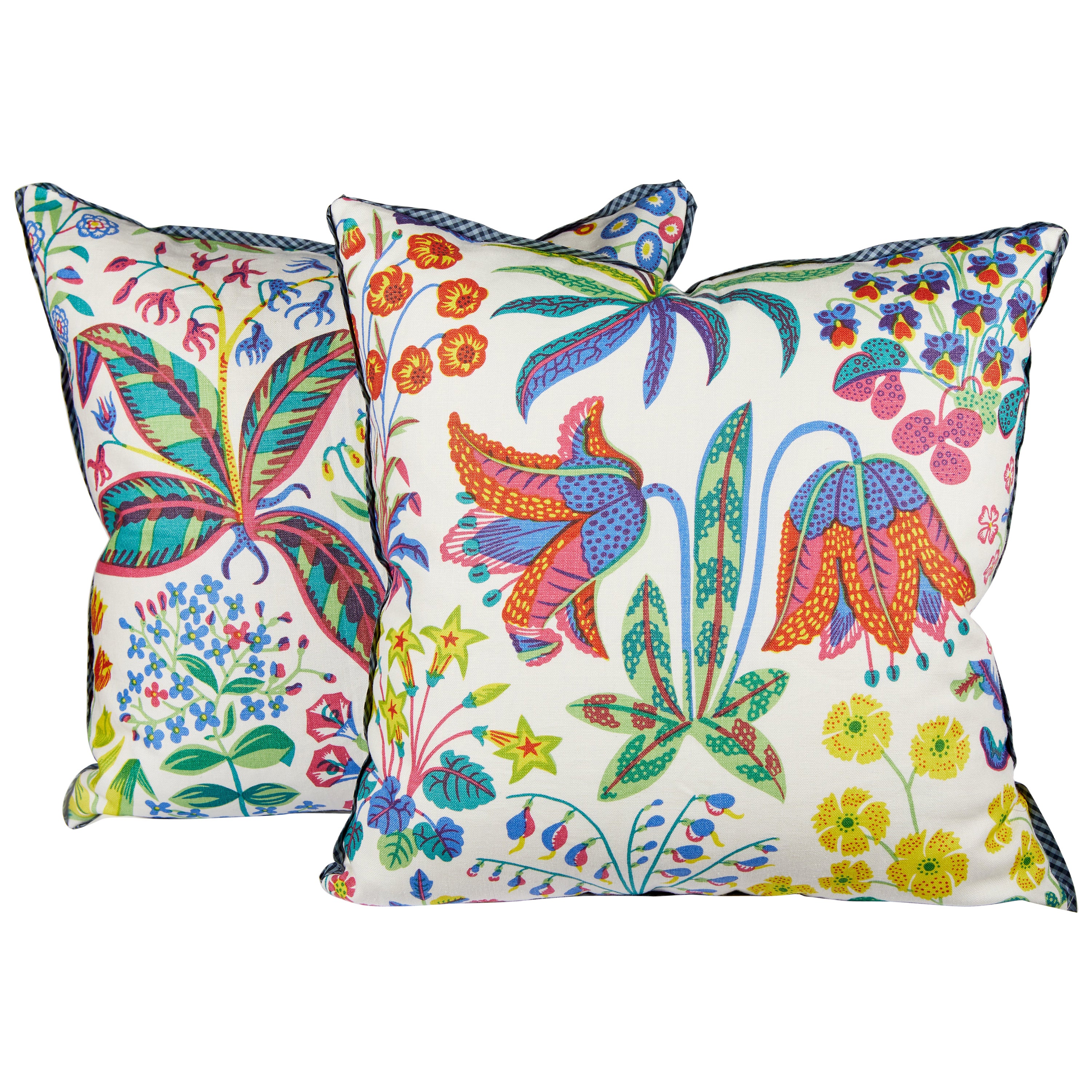 Large Pair of Tiger Print Cushions For Sale at 1stDibs