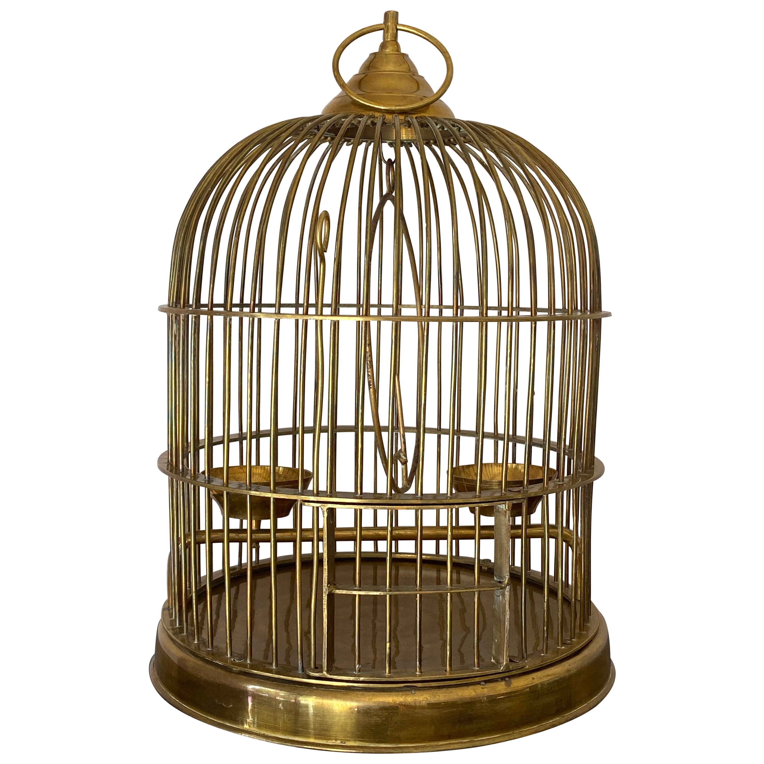Rare and Important Monumental Birdcage with Seating For Sale at 1stDibs