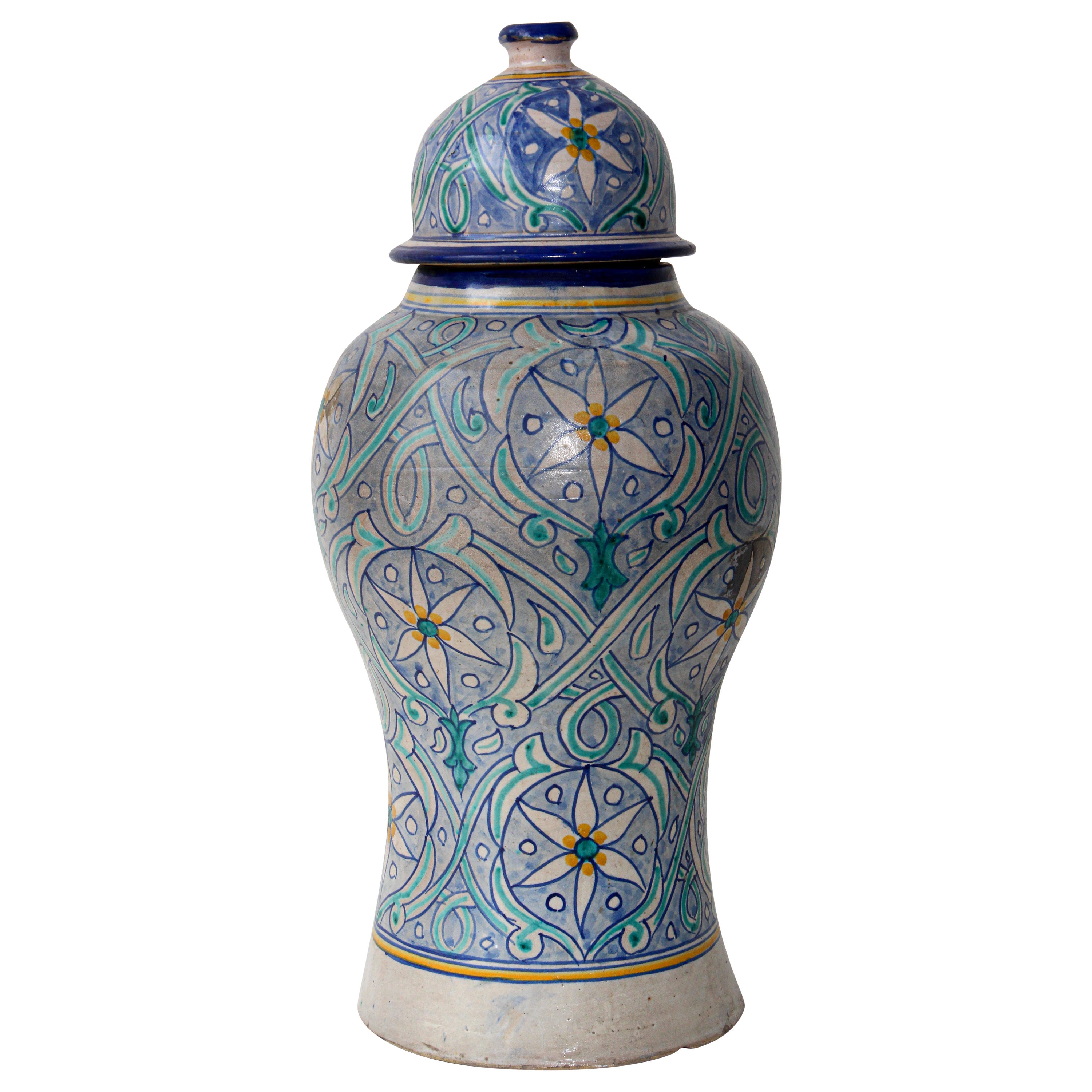 Impressively Large Neoclassical White Ceramic Lidded Urns at 1stDibs