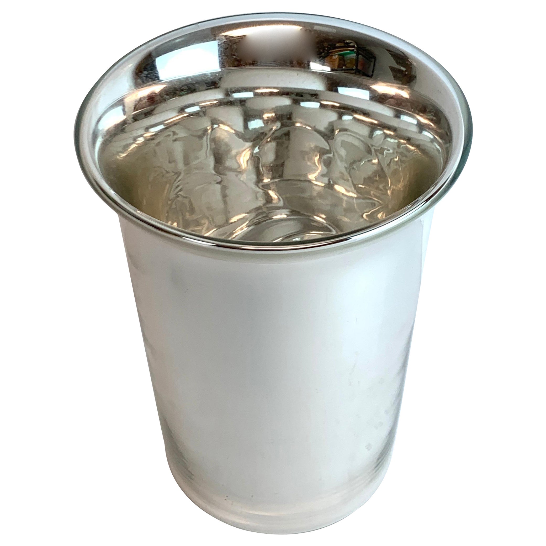 French Modern Style Mercury Glass Champagne/Wine Bucket For Sale