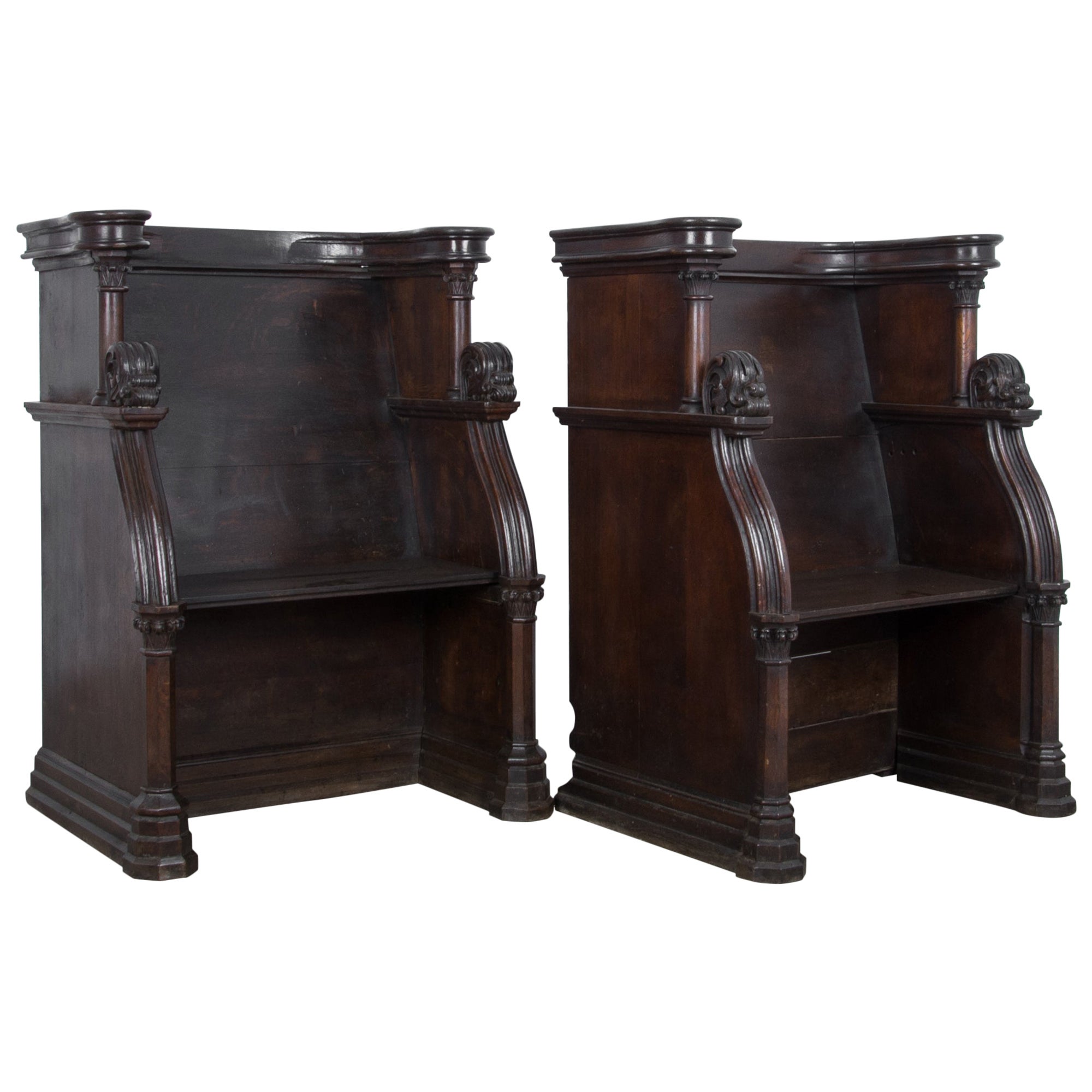 Antique Walnut Choir Stalls For Sale at 1stDibs