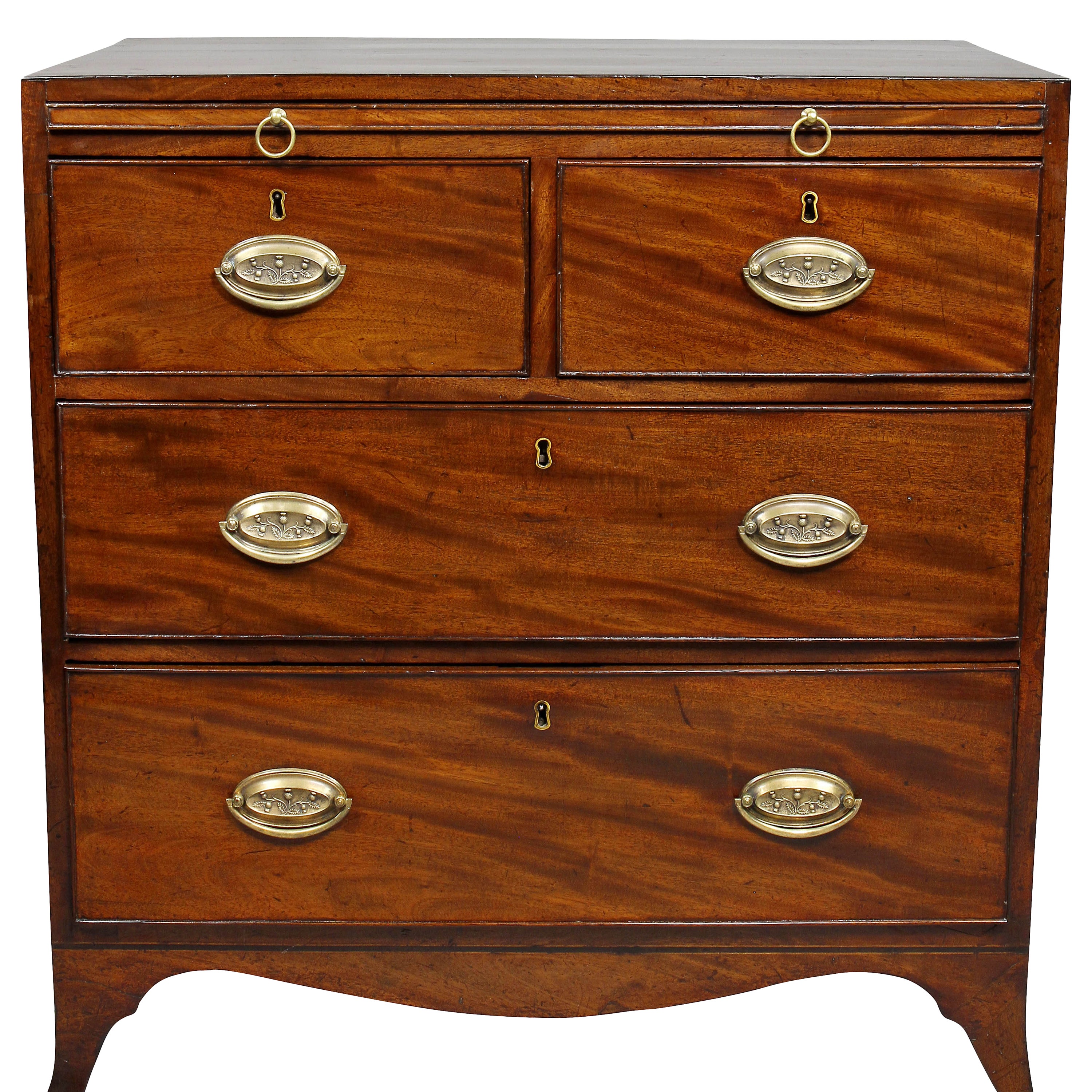 III Red Walnut Bachelors Chest For Sale at 1stDibs