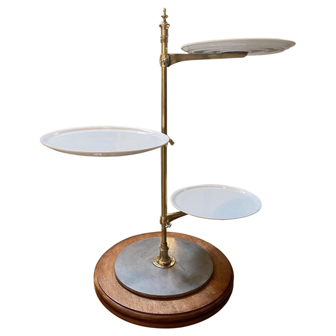 Brass ÉtagèrePlate Display Stand For Sale at 1stDibs