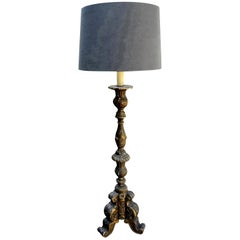 19th Century Italian Giltwood Lamp
