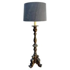 Antique 19th Century Italian Giltwood Lamp