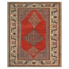 Antique Hand-Woven Late 19th Century Wool Bakhshaish Rug