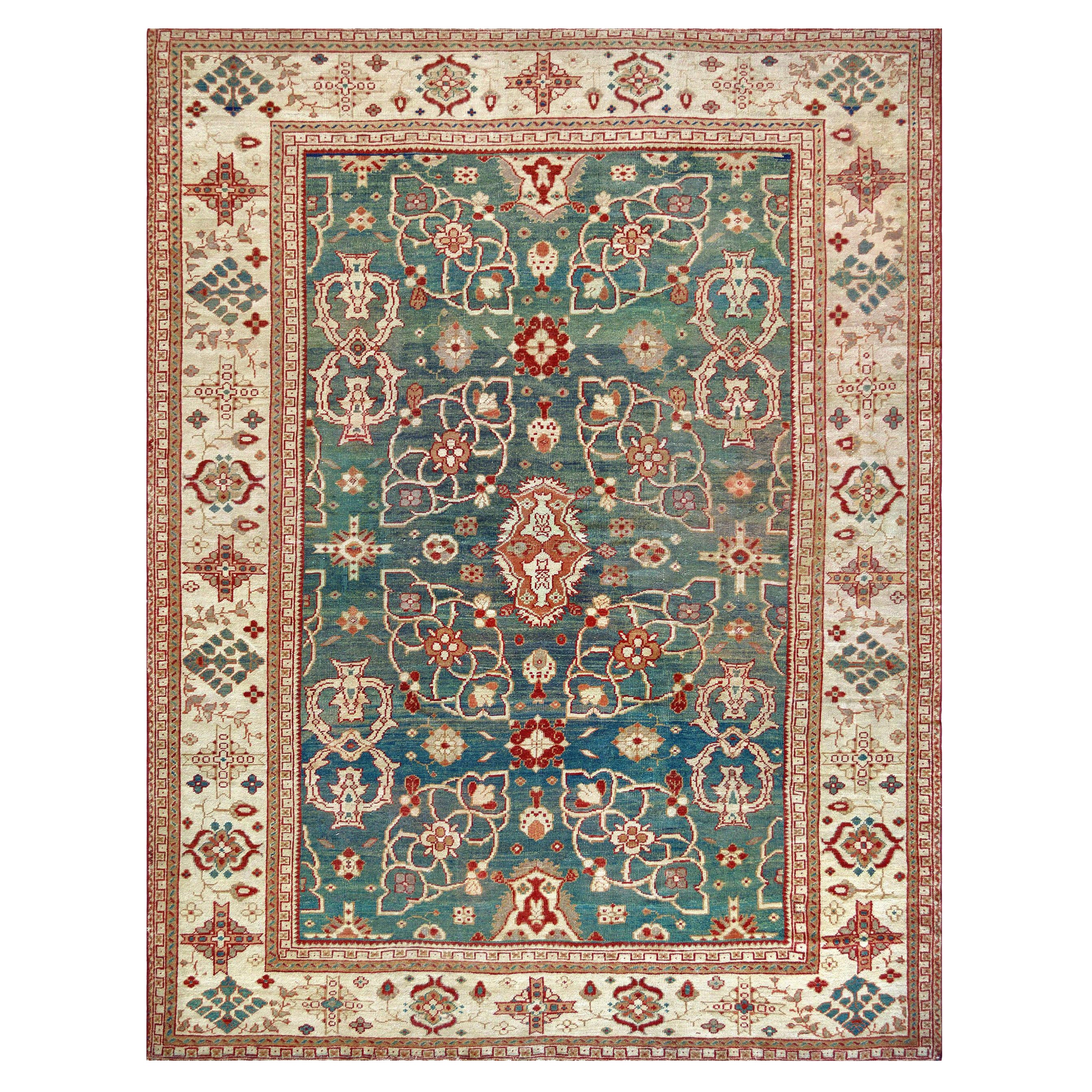 Tappeto persiano Sultanabad Rugs di fine Ottocento tessuto a mano in lana