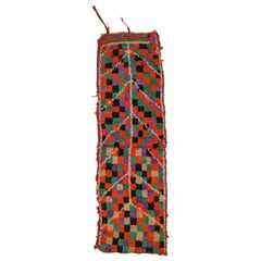 Charming Old Miniature Moroccan Berber Rug with Abstract Geometric Pattern